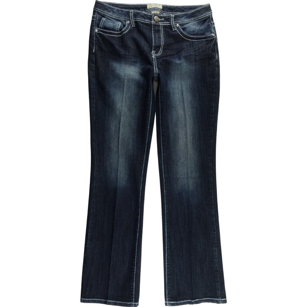 Earl Jeans Boot Cut Flap Pockets Stretch Mid A245